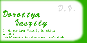 dorottya vaszily business card